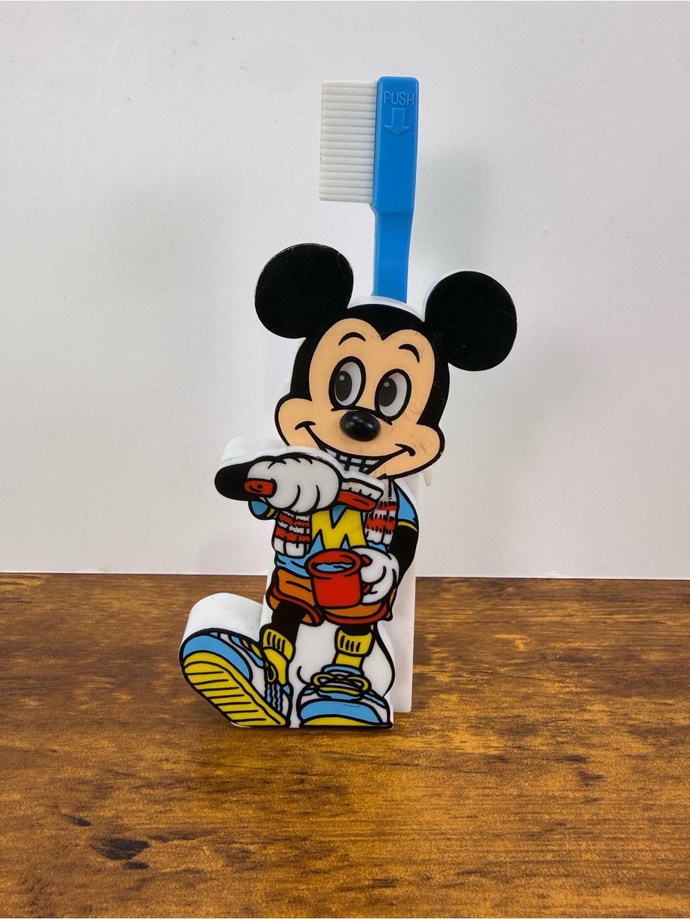 Vintage 1984 Disney Mickey Mouse Tooth Brushing Timer Mechanical 45 Sec Works